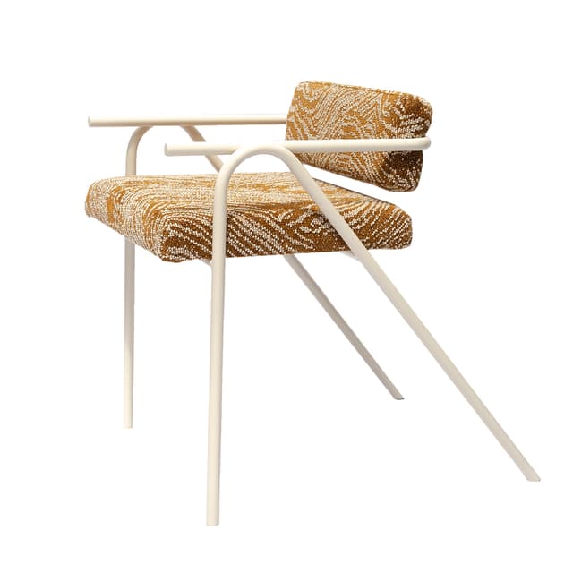 Chair 53x69x71 cm powder-coated steel black, no designer, no brand - DIMENSION