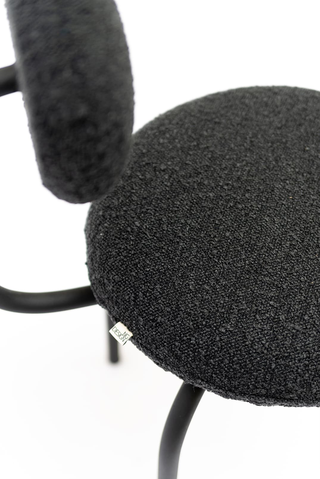 Krzesło tapicerowane boucle Black Object077, NG Design - 62934