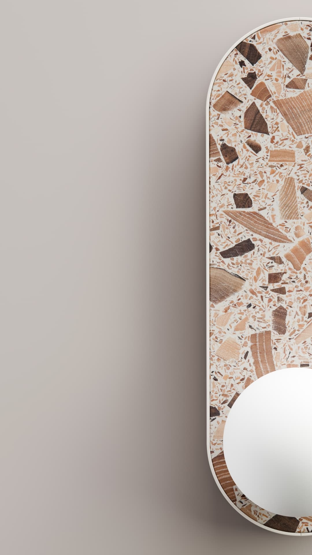 Kinkiet owalny LEGRA IP44, kremowy, Kaspa x Wojciech Mierzwa - 62970