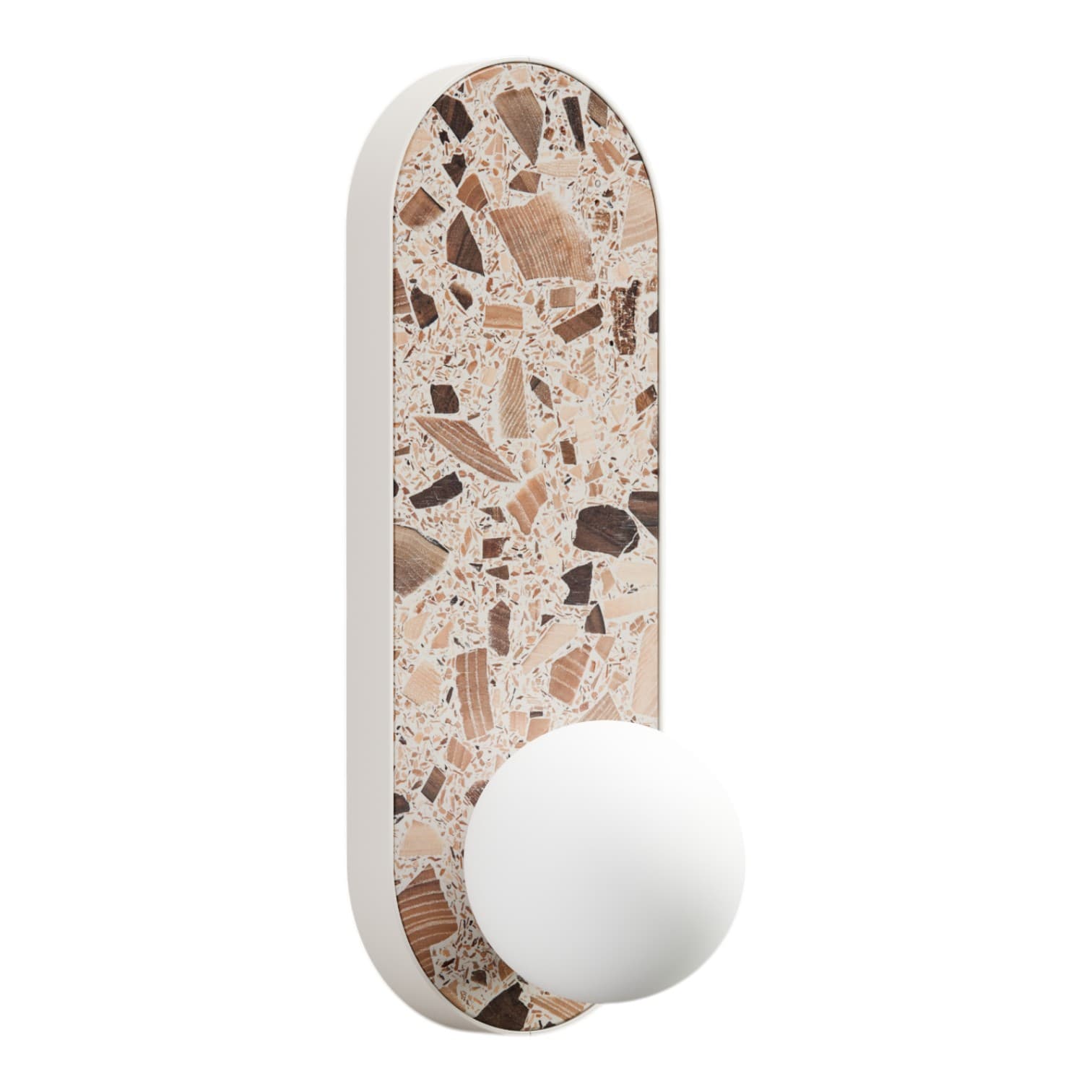 Kinkiet owalny LEGRA IP44, kremowy, Kaspa x Wojciech Mierzwa