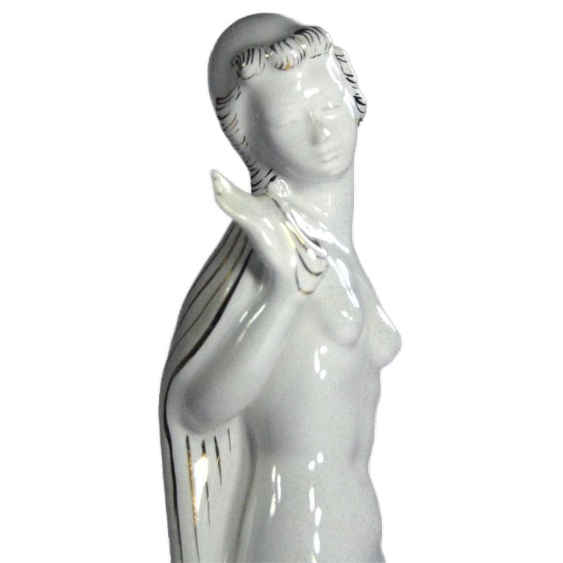 Biała ceramiczna rzeźba, Comas, Włochy, lata 50. - 5488