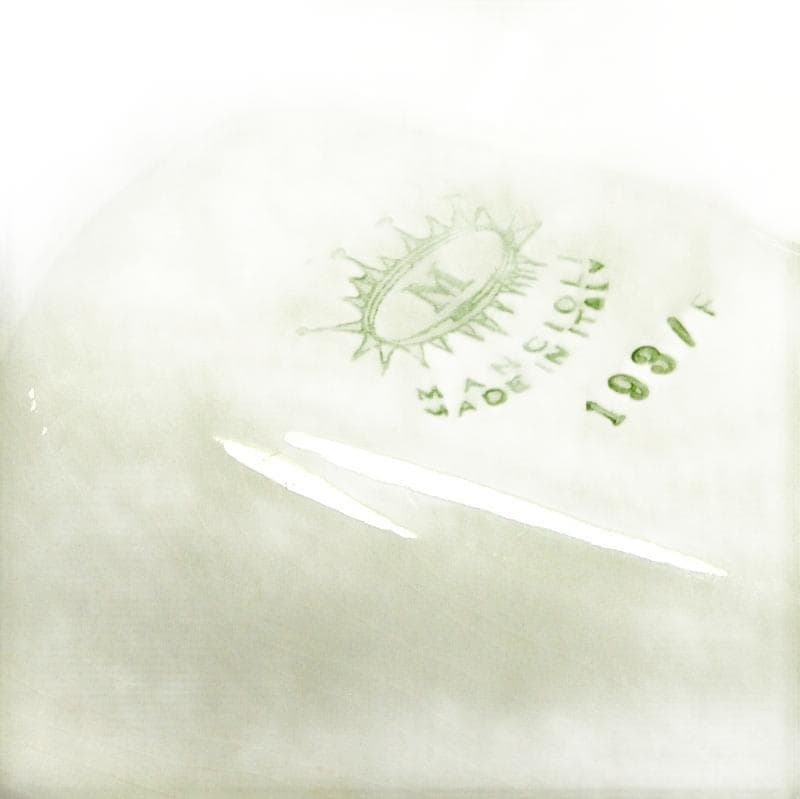 Czerwona ceramiczna patera stołowa, Mancioli, Włochy, lata 60. - 5471