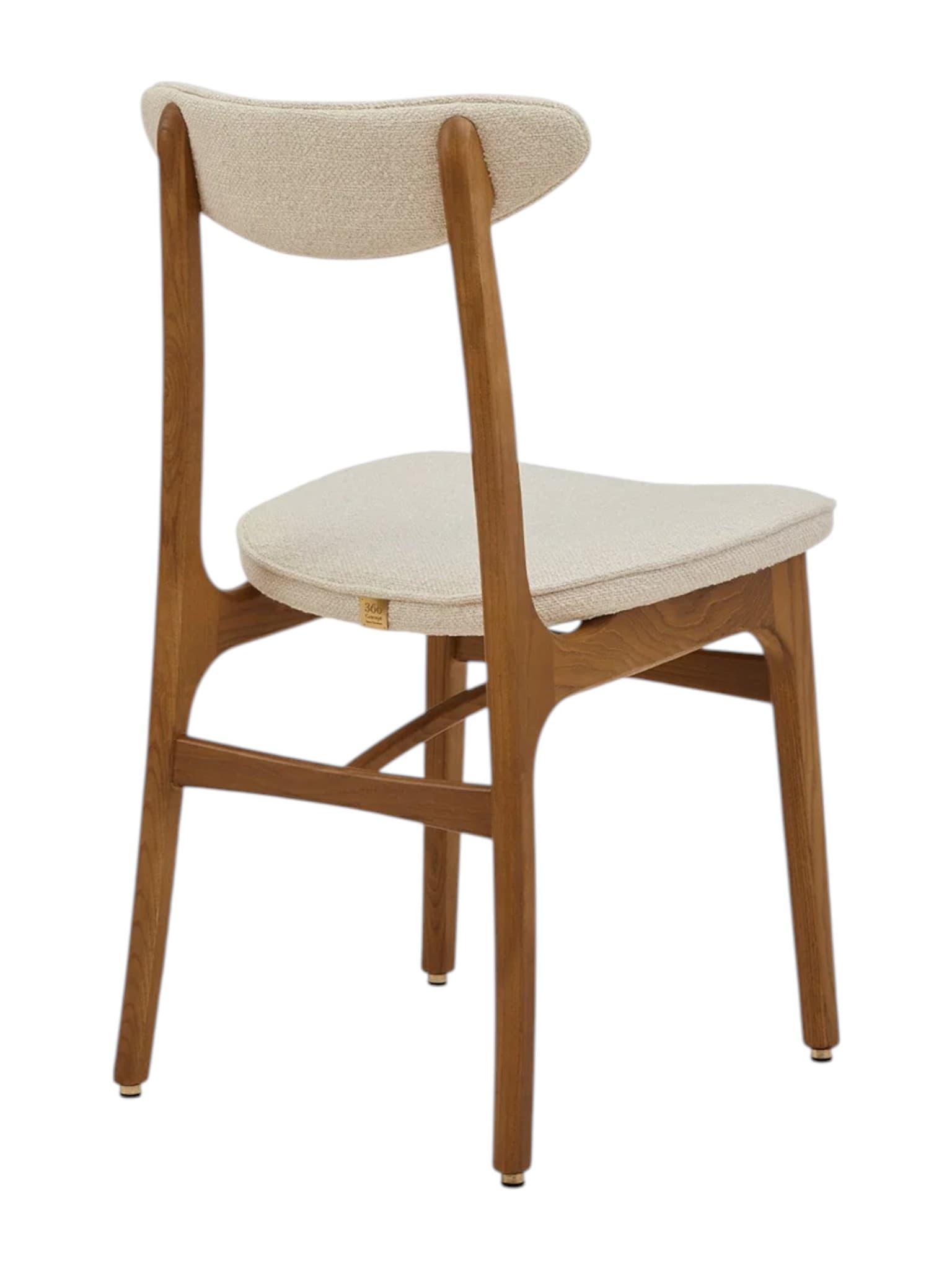 Krzesło 200-190 Boucle Creme, biały, jesion 03 Dark, proj. R. Hałas, 366 Concept - 63572