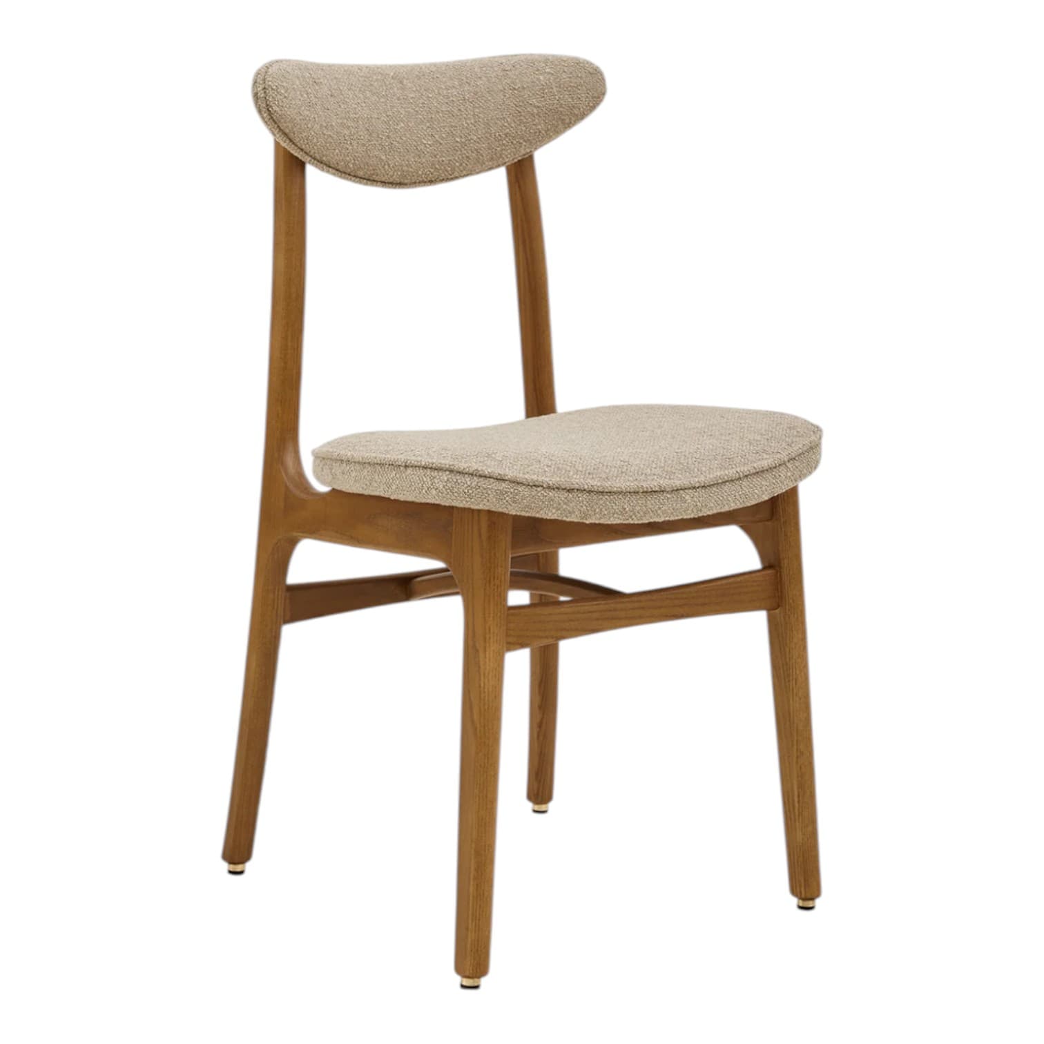 Krzesło 200-190 Boucle Beige, beżowy, jesion 03 Dark, proj. R. Hałas, 366 Concept