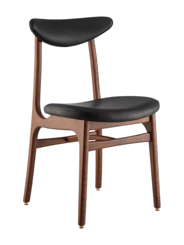 Krzesło 200-190, skóra naturalna czarna 03 Dark, jesion, proj. R. Hałas, 366 Concept - WYMIARY