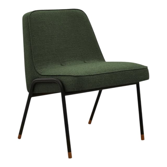 366 Metal Club Armchair Boucle Bottle Green armless, 366 Concept - DIMENSION