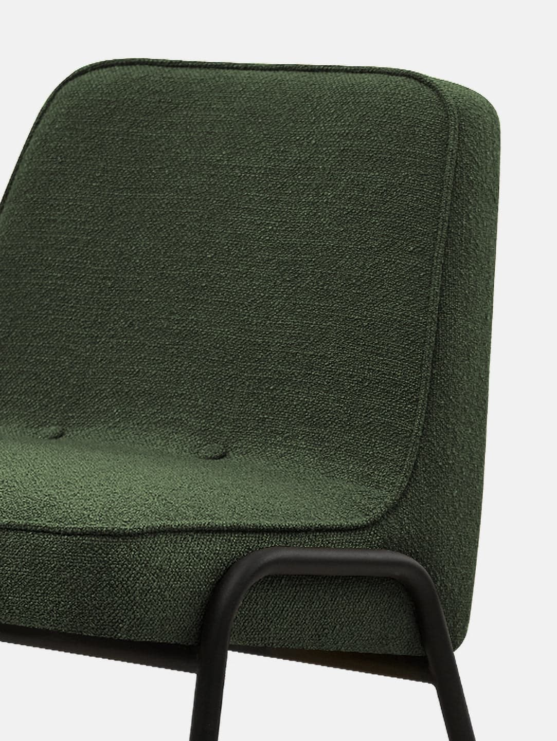 366 Metal Club Armchair Boucle Bottle Green armless, 366 Concept - 63865