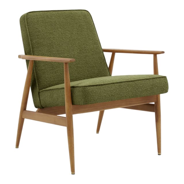 Fox Armchair 62x73x78 cm ash green boucle Olive – 03 Dark, 366 Concept - DIMENSION