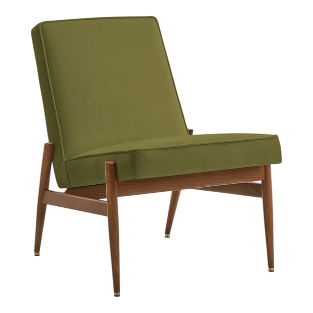 Fotel klubowy Fox, Velvet Olive, jesion 03 Dark, 366 Concept - WYMIARY