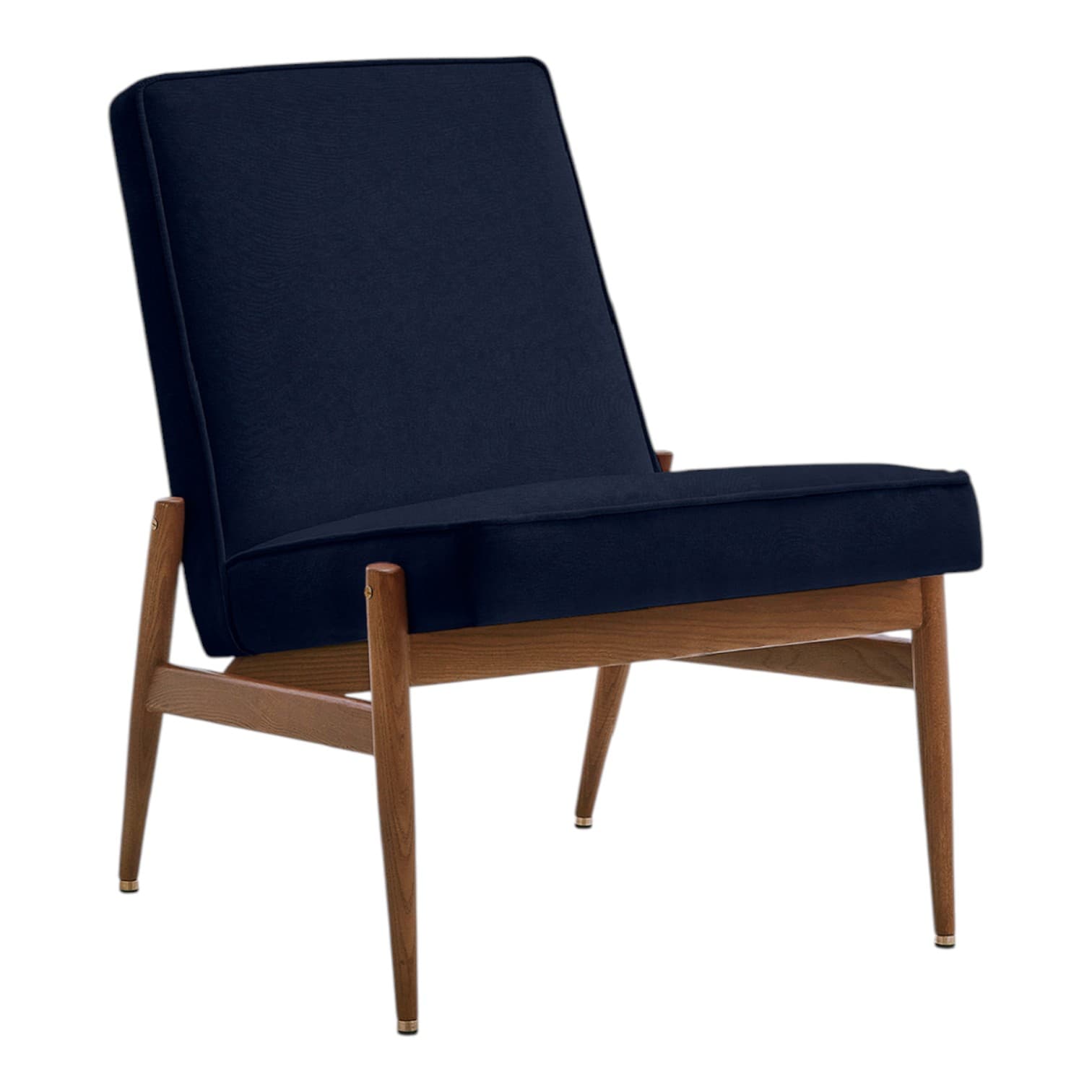 Fotel klubowy Fox, Velvet Indigo, jesion 03 Dark, 366 Concept