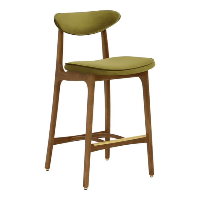 Krzesło barowe 200-190 S/65, velvet oliwkowy, jesion, 366 Concept - WYMIARY
