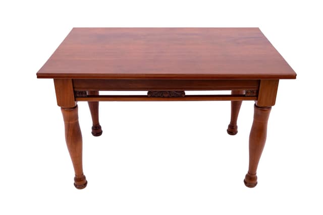 Mahoniowy stół secesyjny, Polska, lata 20. - WYMIARY