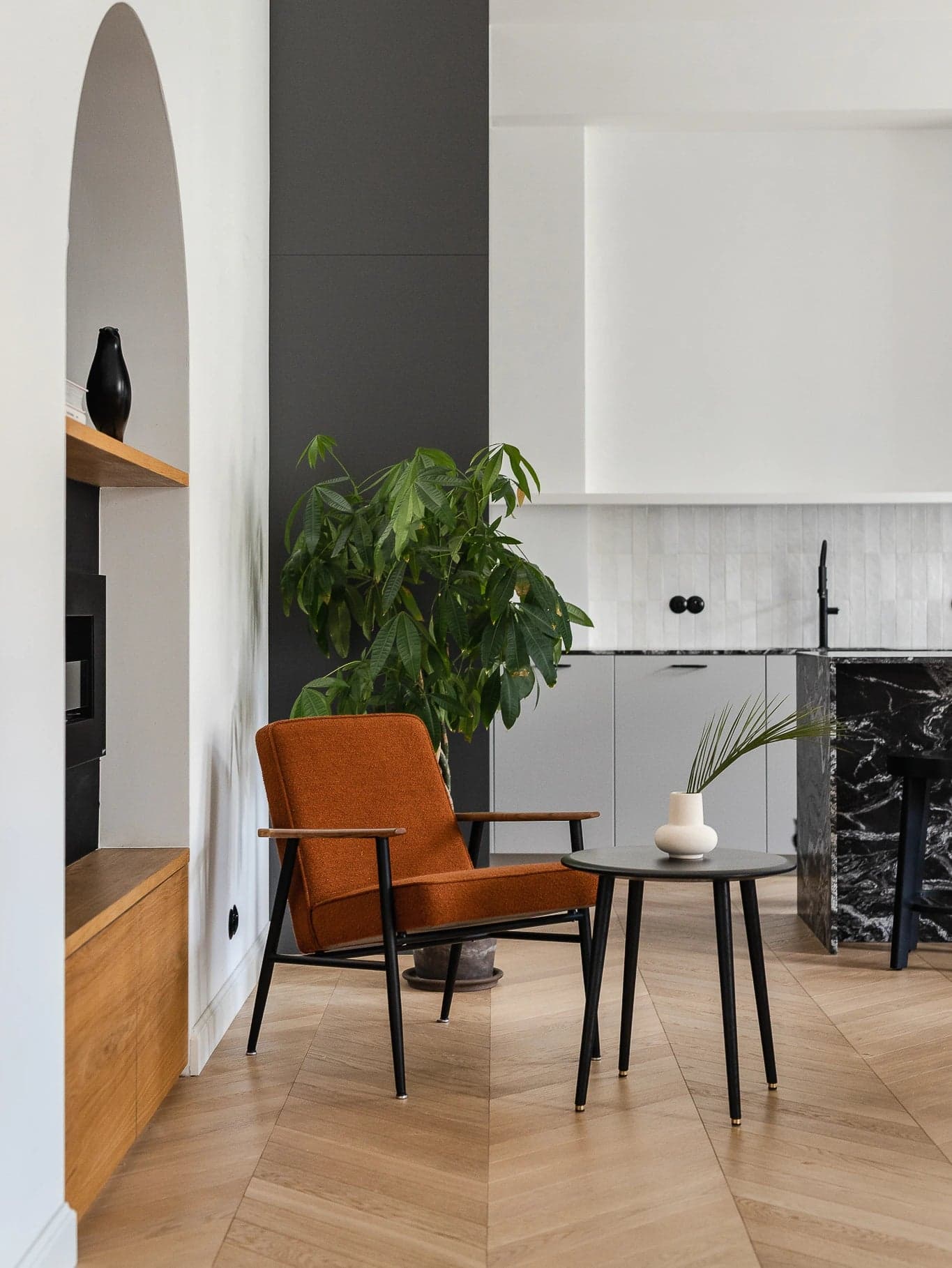 Fox Metal Armchair 62x73x78 cm boucle Sierra 03 Dark rust-brown, 366 Concept - 64455