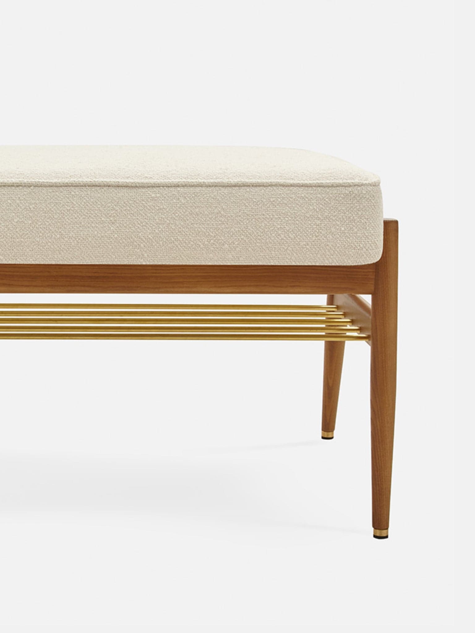 Ławka Fox 90, Boucle Creme, jesion 03 Dark, 366 Concept - 64466