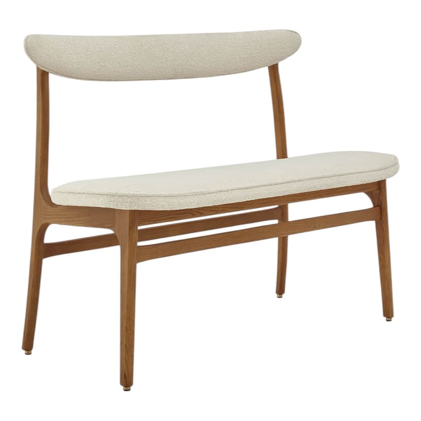 Ławka 200-190 Boucle Creme, jesion 03 Dark, 366 Concept