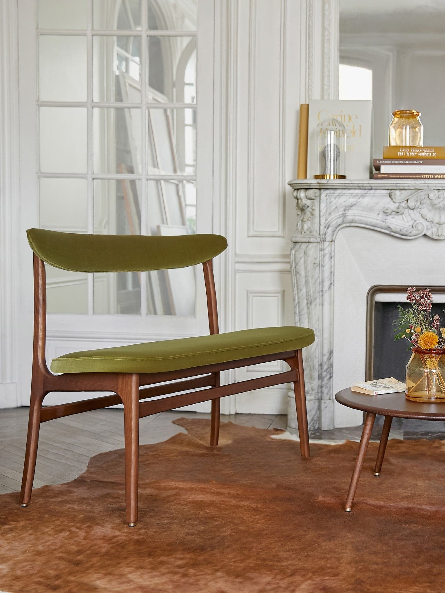 Ławka 200-190 Boucle Beige, jesion 03 Dark, 366 Concept - 64498