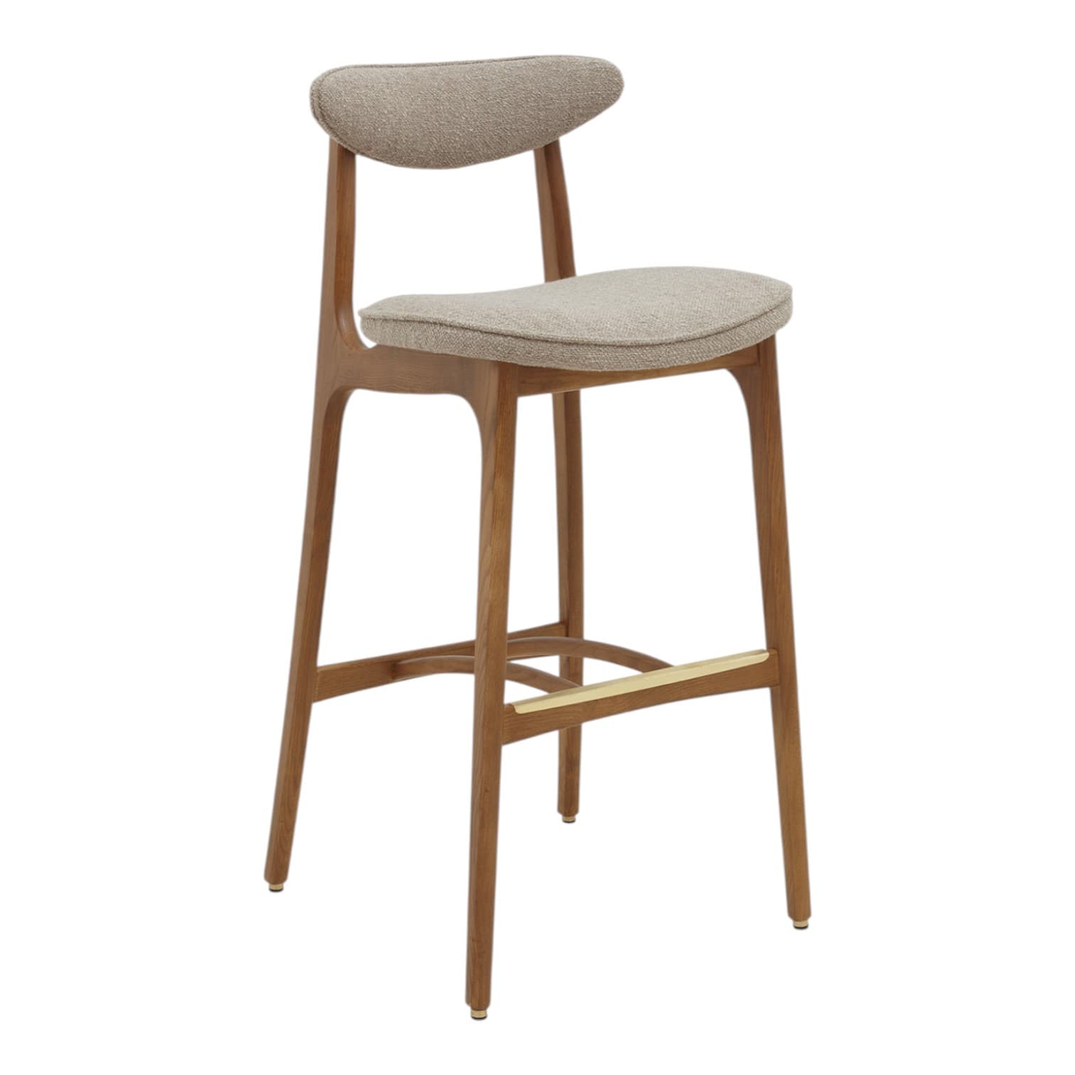 Krzesło barowe 200-190 M/75 Boucle Beige, jesion 03 Dark, 366 Concept