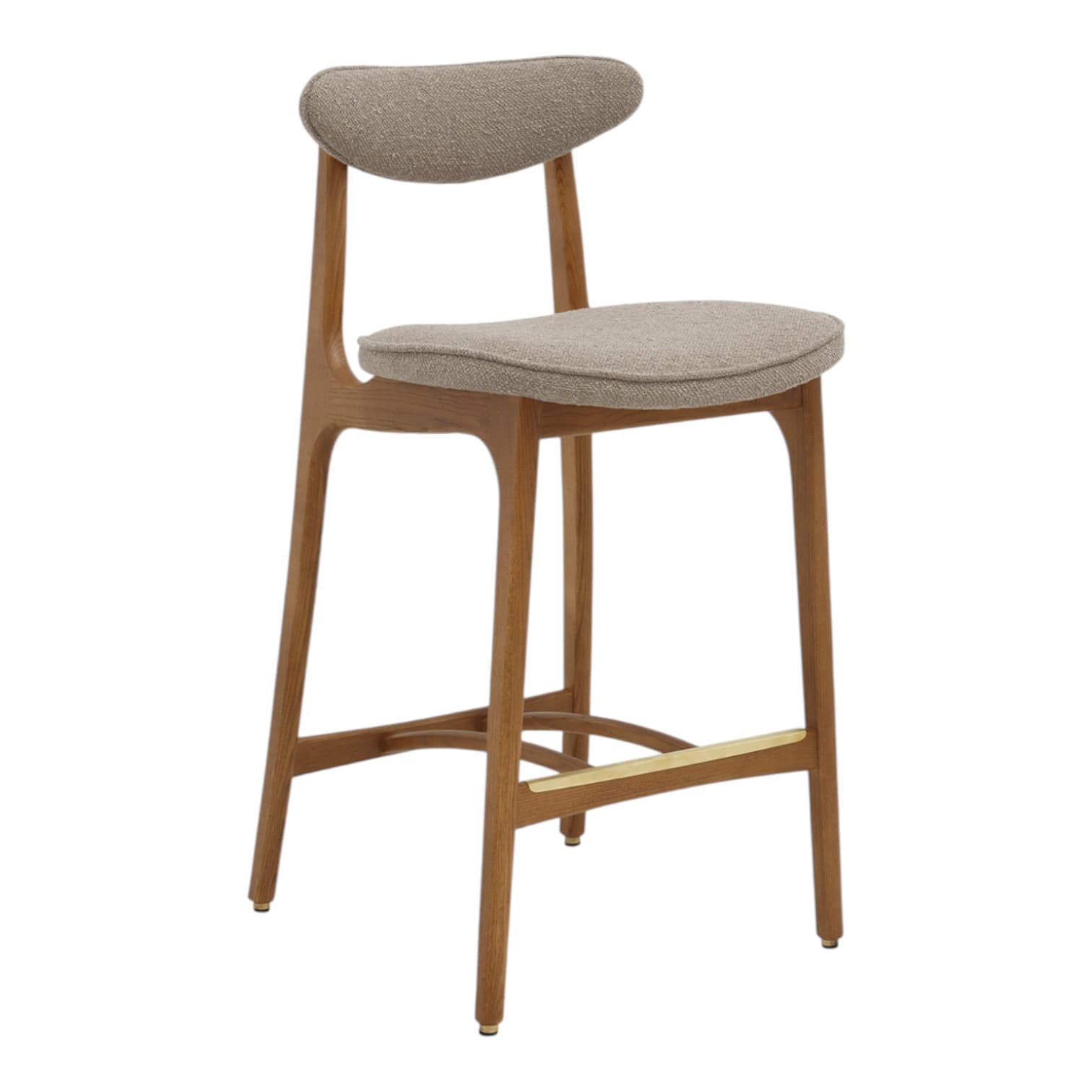 Krzesło barowe 200-190 S/65 Boucle Beige, jesion 03 Dark, 366 Concept