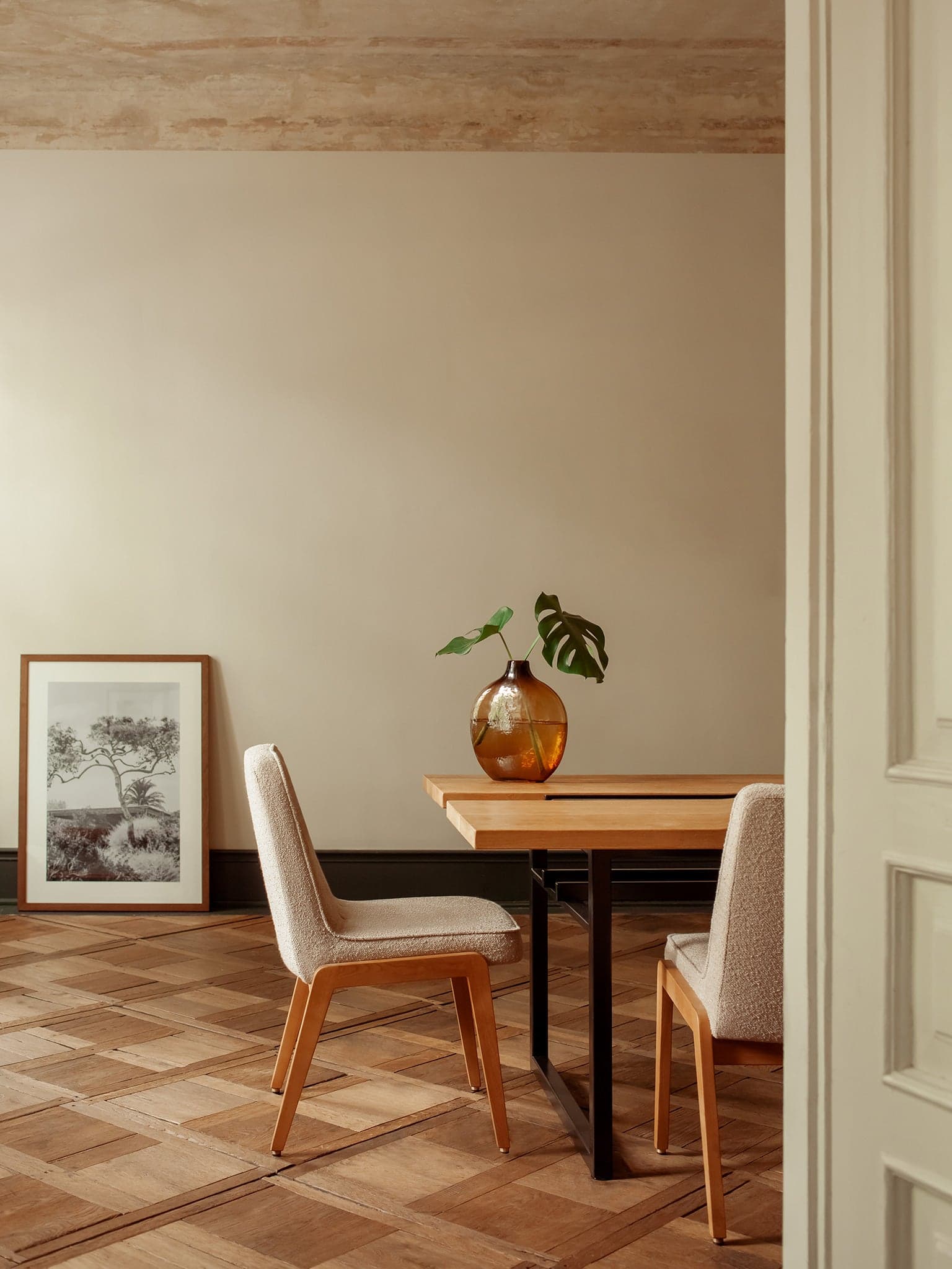 Krzesło 200-125 VAR, Boucle Denim 03 Dark, jesion, proj. J. Chierowski, 366 Concept - 64697