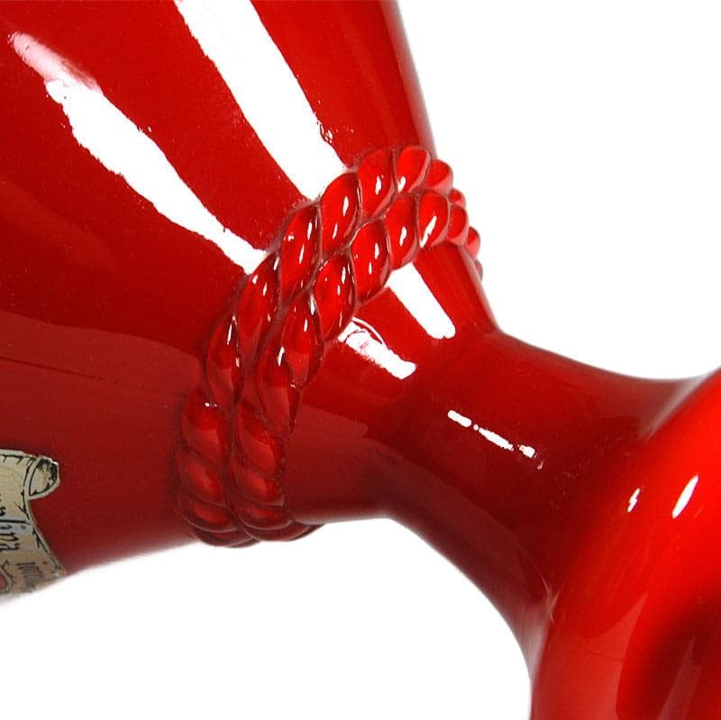 Intensywnie czerwony wazon, Empoli, Włochy, lata 60. - 5561