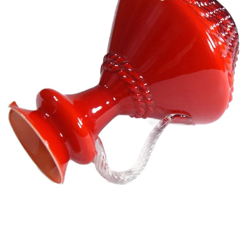 Intensywnie czerwony wazon, Empoli, Włochy, lata 60. - 5562