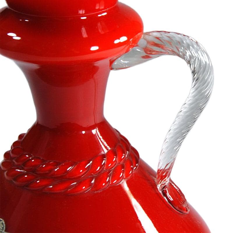 Intensywnie czerwony wazon, Empoli, Włochy, lata 60. - 5563