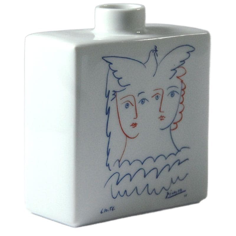 Porcelanowy wazon z motywem Picassa, Marc de Ladoucette, Francja, lata 50. - 5555