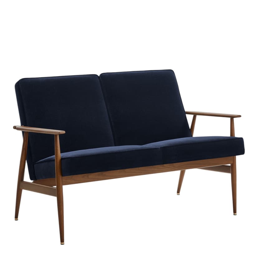 Sofa dzielona Fox, Velvet Indigo, jesion 03 Dark, 366 Concept