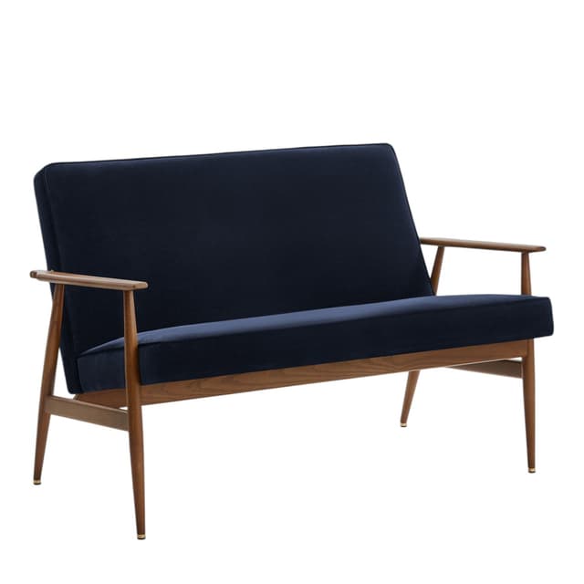 Fox Sofa Velvet Indigo 120x70x78 cm blue ash, by unknown designer, no brand - DIMENSION