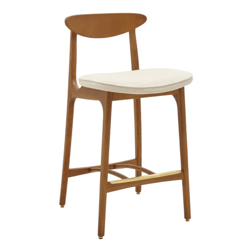 Krzesło barowe 200-190 S/65 Mix Boucle Creme, jesion 03 Dark, 366 Concept