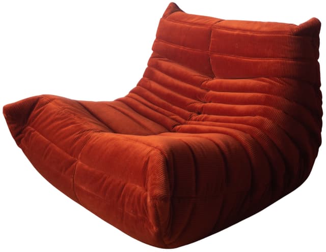 Fotel wypoczynkowy Togo, cord bursztyn - WYMIARY