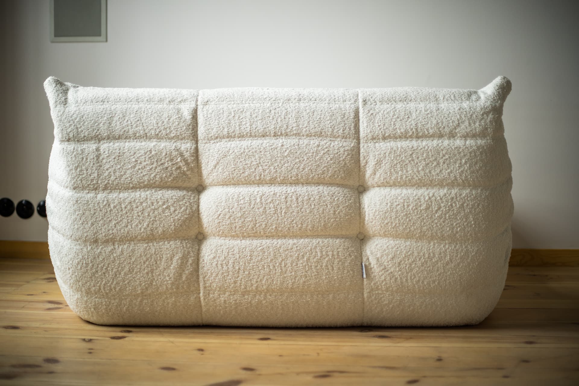 Sofa Togo dwuosobowa, boucle biały - 390833