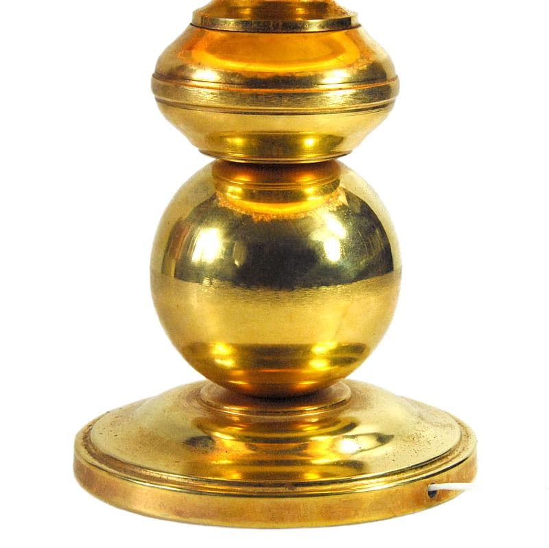 Złota lampa stołowa, eklektyczna, lata 70. - 5537