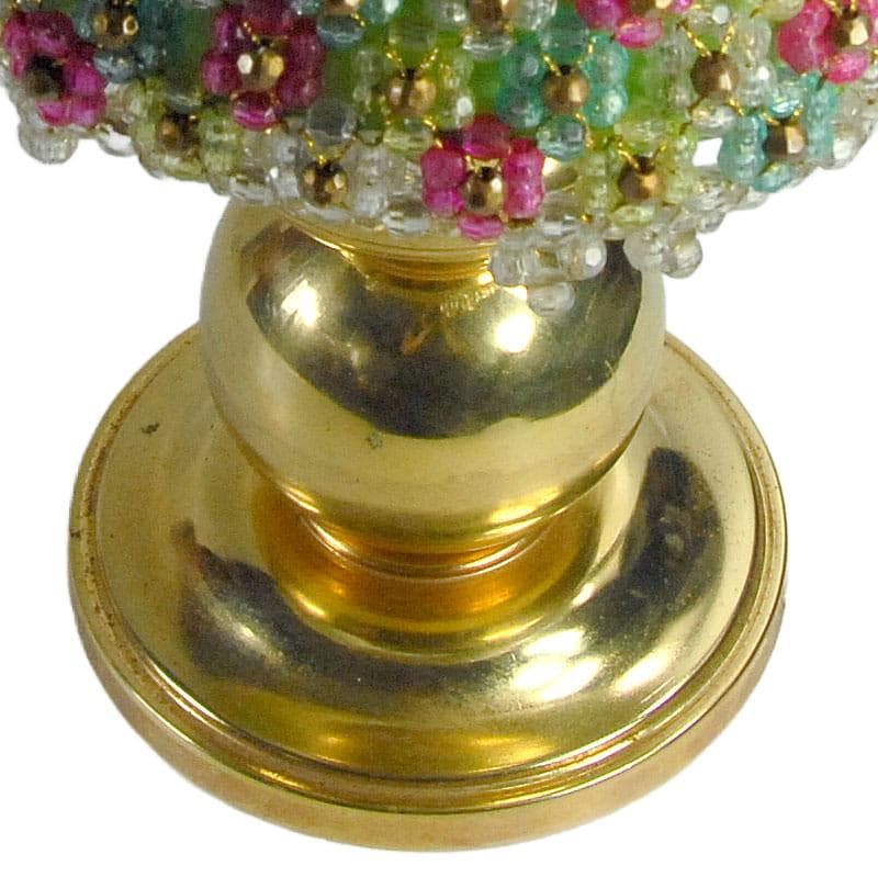 Złota lampa stołowa, eklektyczna, lata 70. - 5540