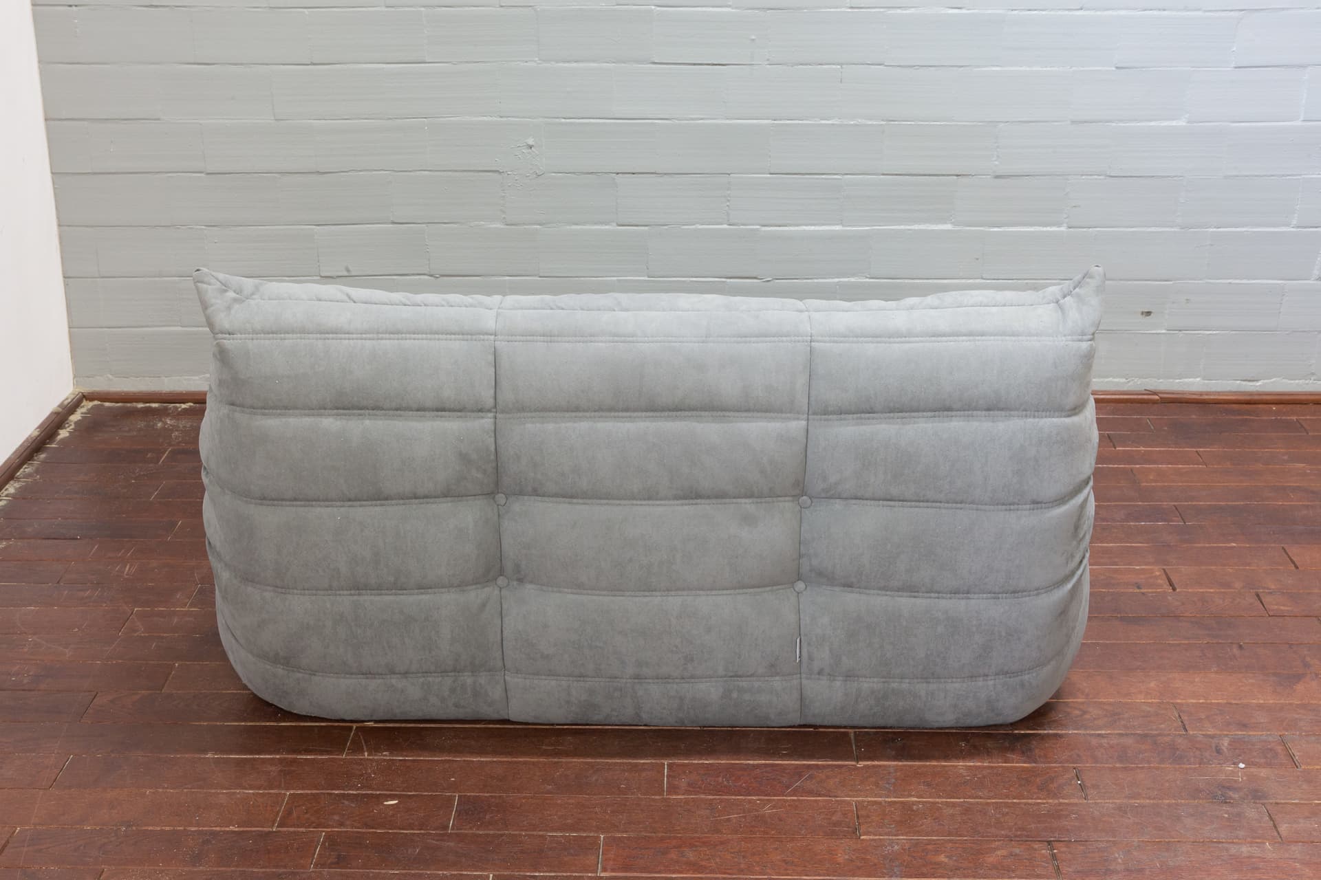 Sofa Togo dwuosobowa, mikrofibra jasny szary - 390825