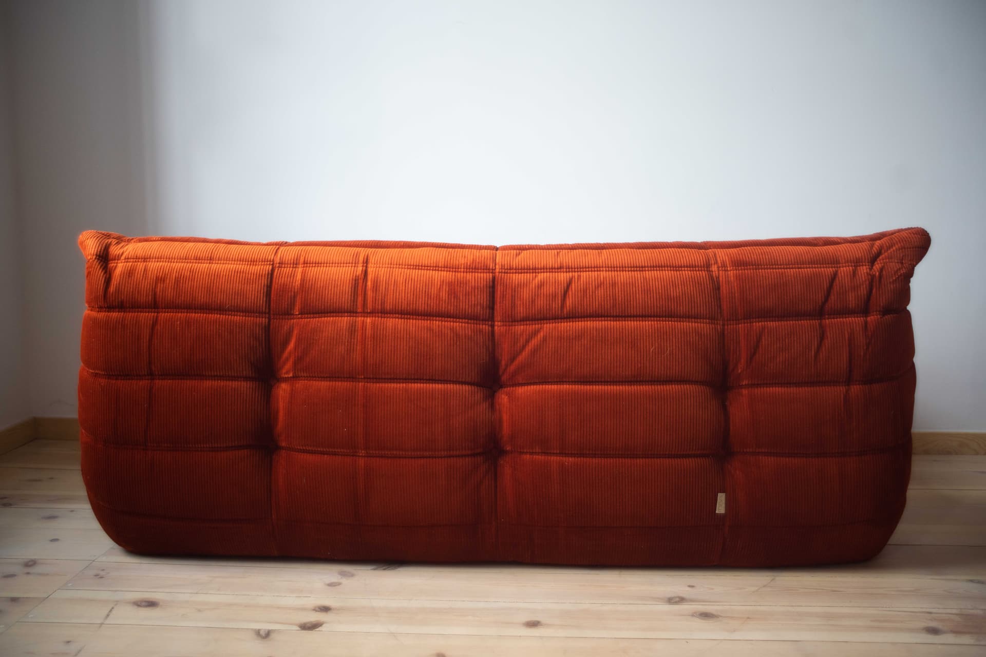 Sofa Togo trzyosobowa, cord bursztyn - 390819