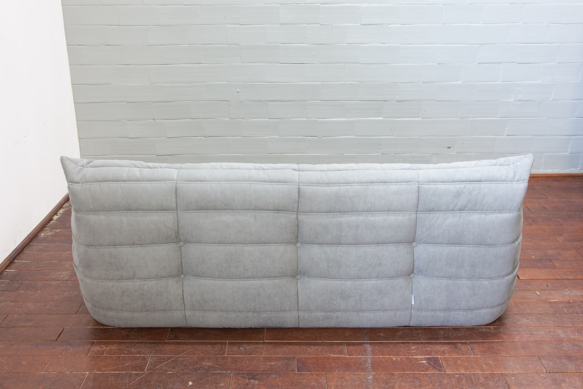 Sofa Togo trzyosobowa, mikrofibra jasny szary - 390801