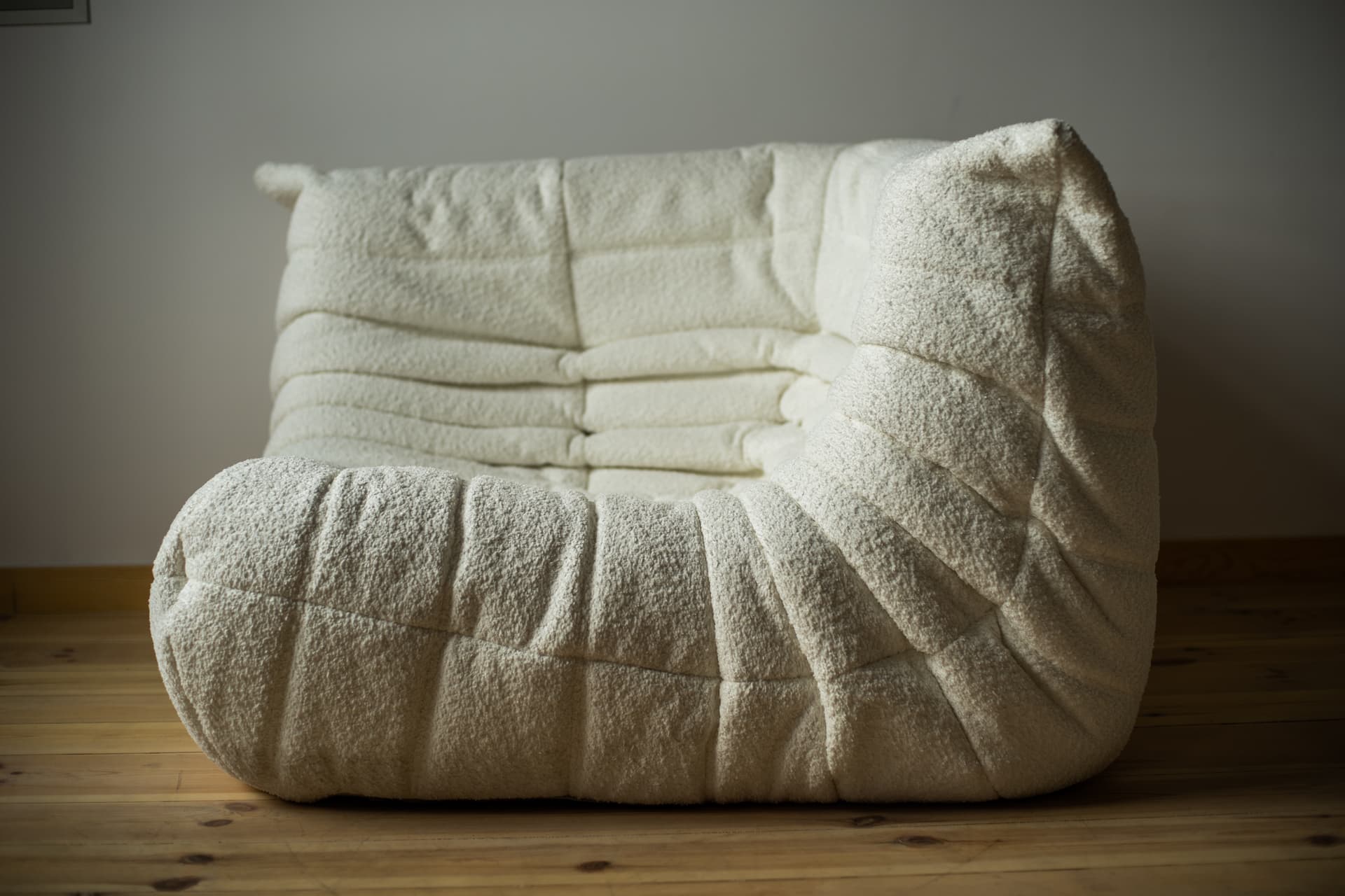 Narożnik Togo, boucle biały - 390766
