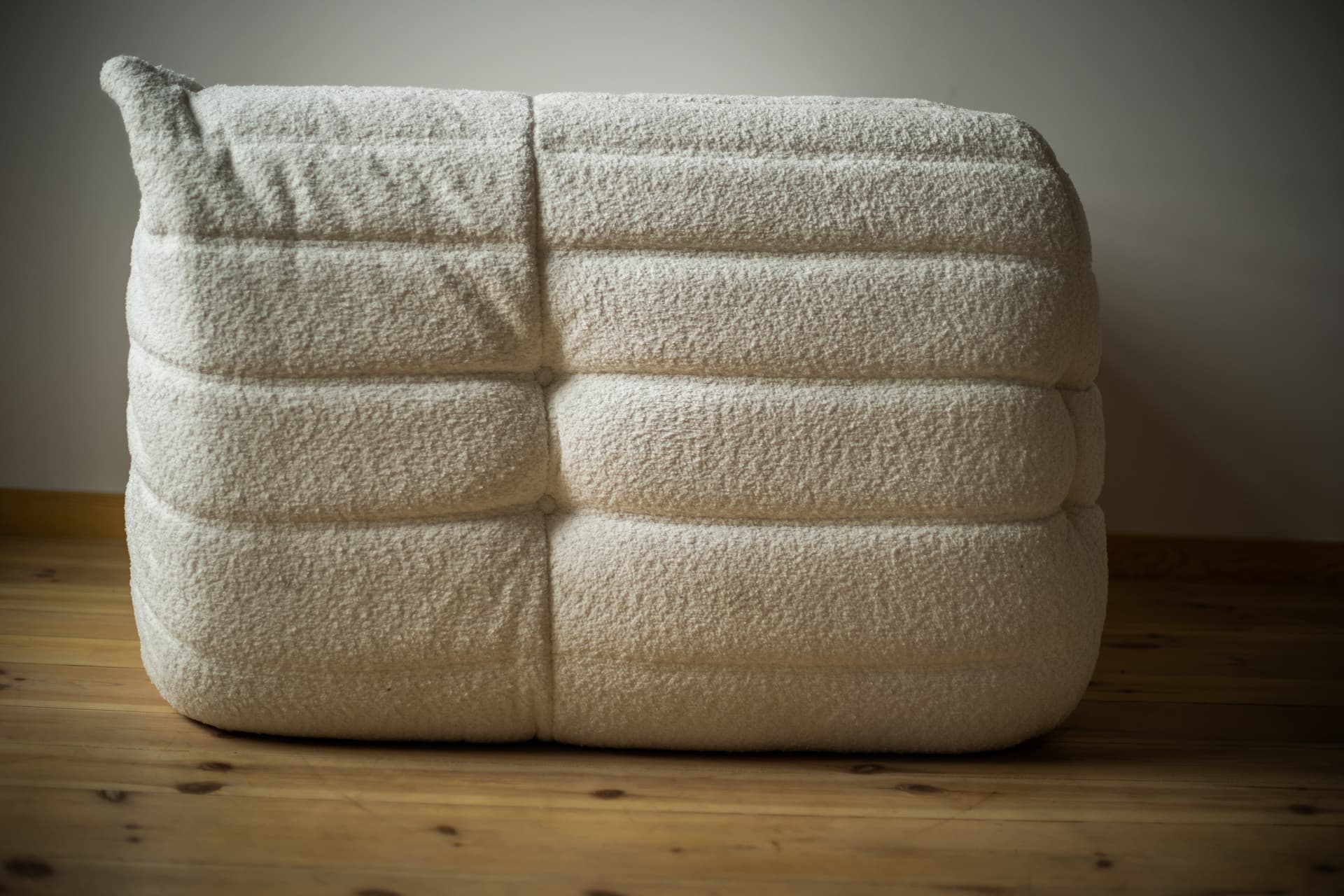 Narożnik Togo, boucle biały - 390769