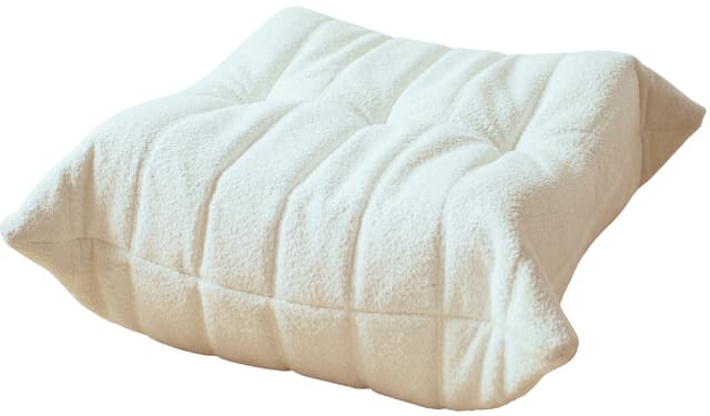 Podnóżek Togo, boucle biały - WYMIARY