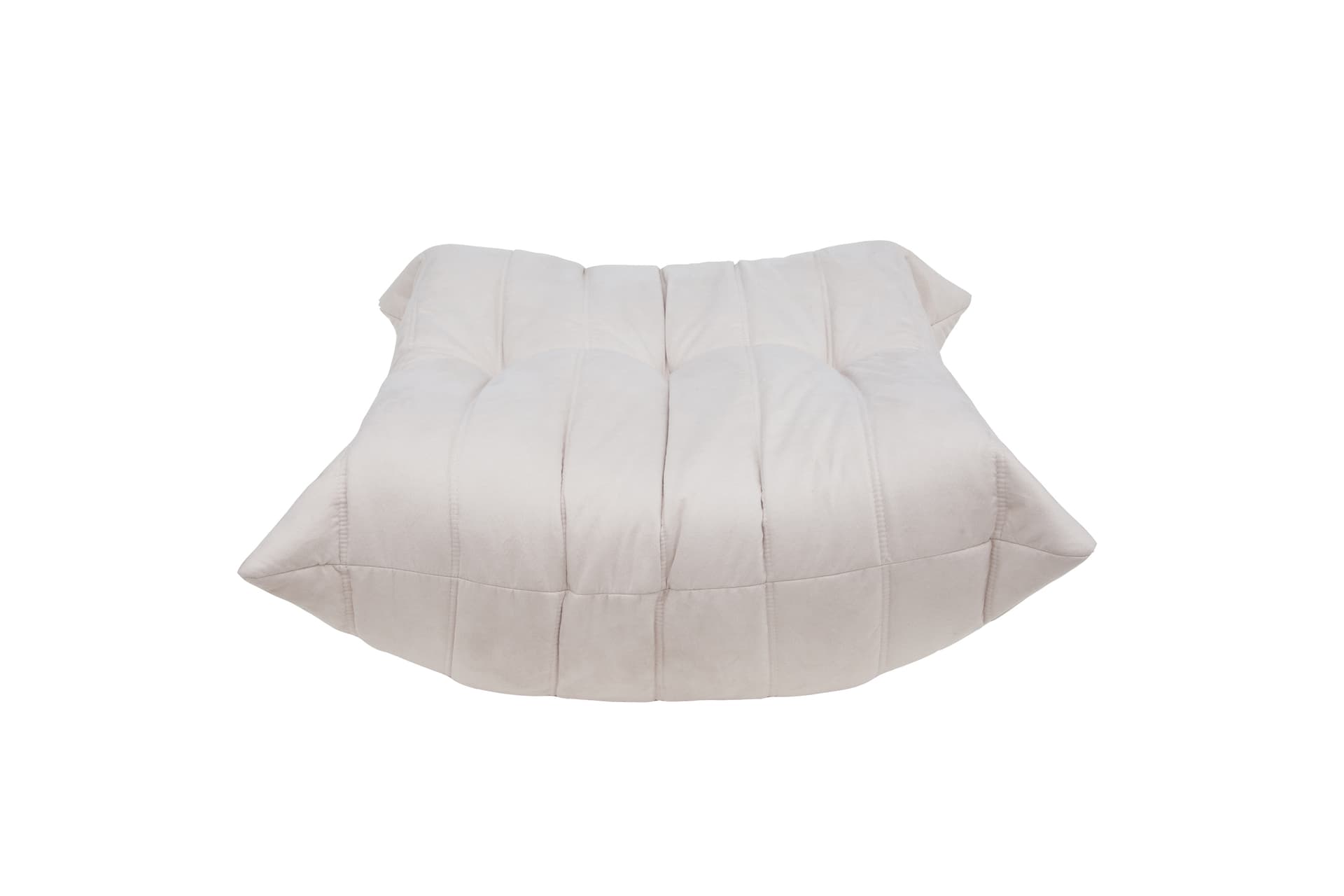 Podnóżek Togo, mikrofibra off-white - 390752