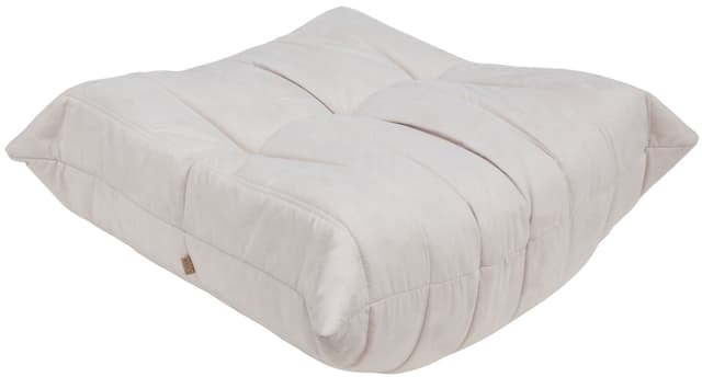 Podnóżek Togo, mikrofibra off-white - WYMIARY