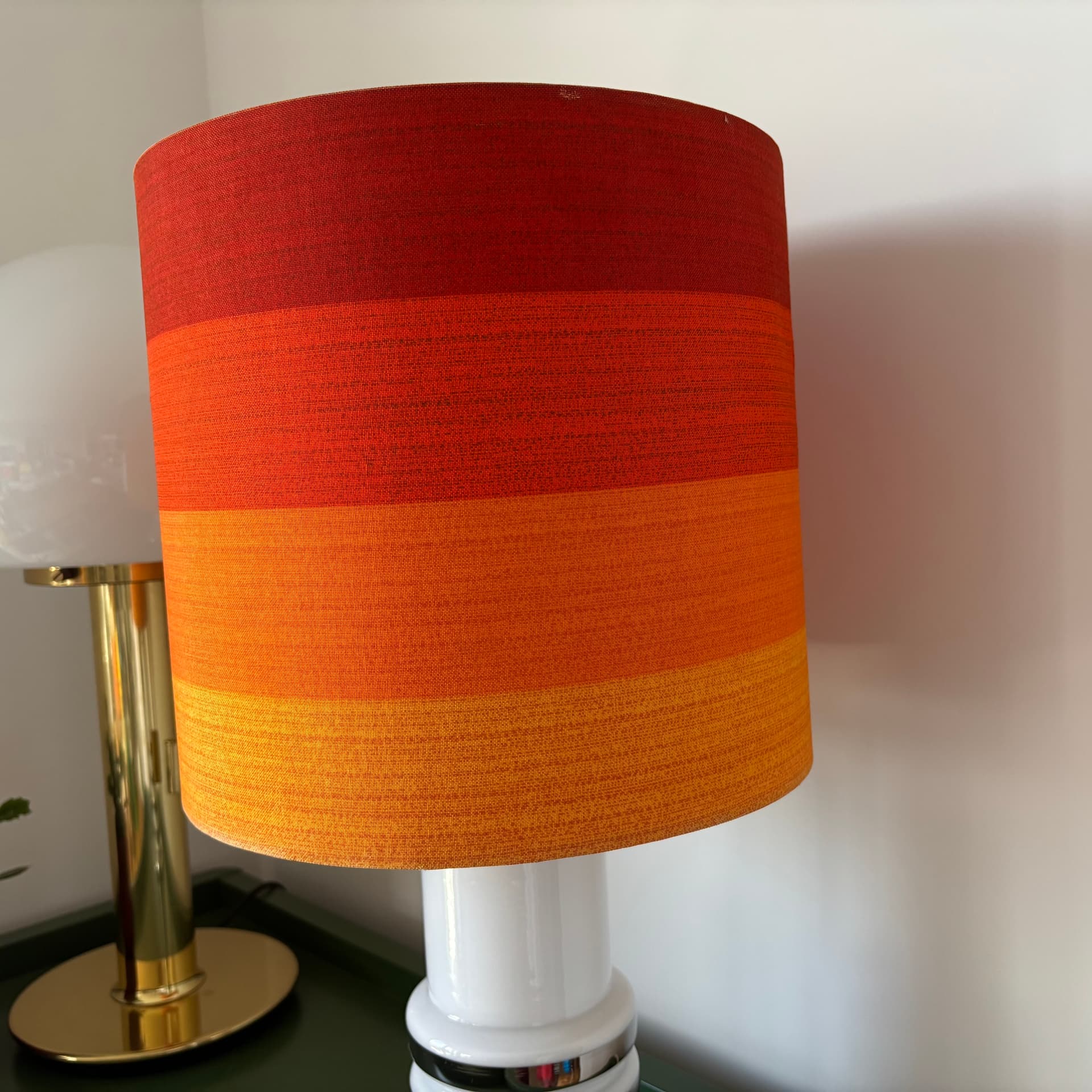 Table lamp, multicolor, glass, Bankamp Leuchten, Germany, 1970s. - 65015