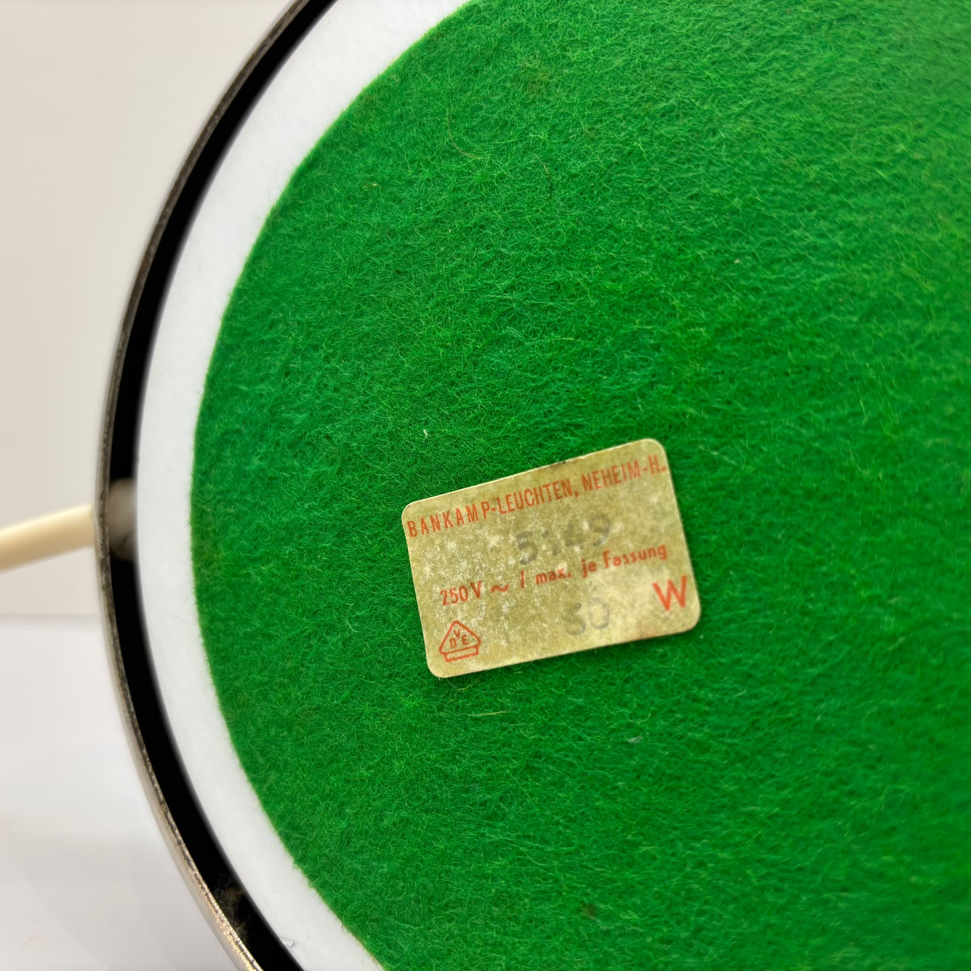 Table lamp, multicolor, glass, Bankamp Leuchten, Germany, 1970s. - 65017