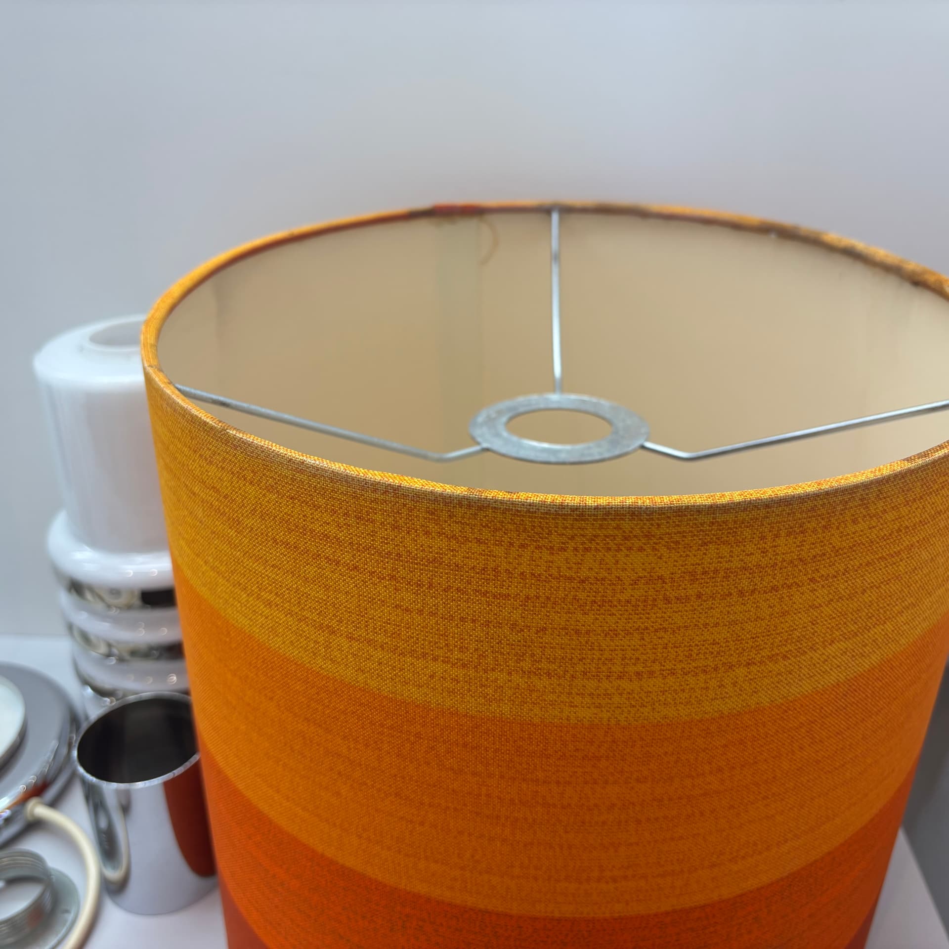 Table lamp, multicolor, glass, Bankamp Leuchten, Germany, 1970s. - 65013