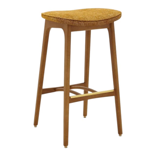 200-190 M/75 Bar stool 45x45x75 cm ash wood, Marble fabric mustard, 366 Concept - DIMENSION