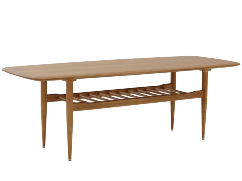 Fox 'Jamnik' coffee table 136x50x47 cm ash wood brown, 366 Concept