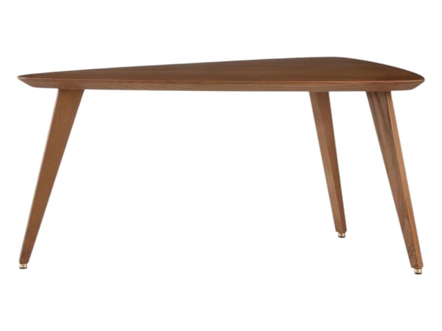 Stolik kawowy trójkątny 366 M, jesion brązowy ciemny, 366 Concept - WYMIARY