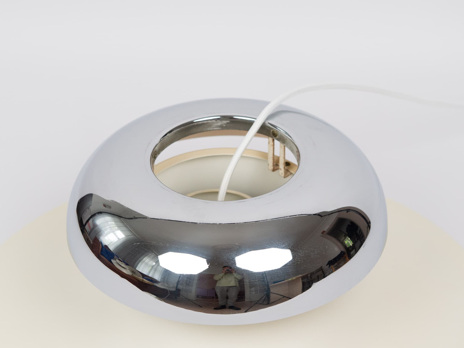 Ivory White Aluminum PH 4/3 Pendant Lamp, by P. Henningsen for Louis Poulsen, Denmark, 1960s - 65130