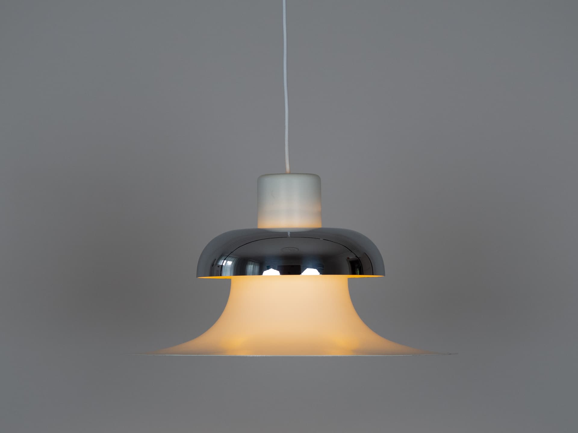 Ivory White Aluminum PH 4/3 Pendant Lamp, by P. Henningsen for Louis Poulsen, Denmark, 1960s - 65128